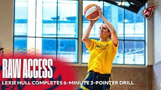 RAW ACCESS: Lexie Hull Competes in 6-Minute 3-Point Shooting Drill in Offseason Workout