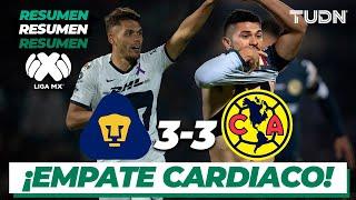 Resumen y Goles | Pumas 3 - 3 América | Liga Mx Clausura 2020 - Jornada 9 | TUDN