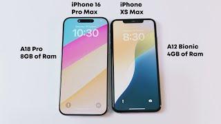 iPhone XS Max VS iPhone 16 Pro Max - Speed Test