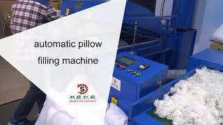 J 001 A automatic pillow filling machine - cotton fibre pillow production line