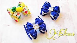 Бантики из репса 2,5см. Размер бантика 7см. Ribbon bows 2,5cm.