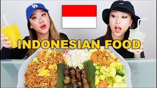 INDONESIAN FOOD MUKBANG   | MIE GORENG, TUNA SAMBAL, BEEF SATAY