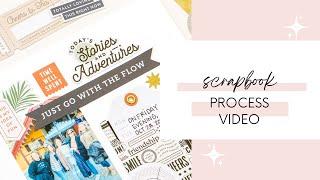 Scrapbook Process Video | Thankful Layout | Pinkfresh Simply The Best | Die Cuts Journaling