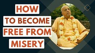 How to be free from misery? | Srila Prabhupada Short Lectures Bhagavatam #prabhupadavani