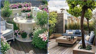 Most unique and trendy rooftop garden decoration designs and collection