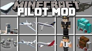 Minecraft PILOT MOD / FLY PLANES IN THE MINECRAFT AIRPORT AS A PILOT!! Minecraft