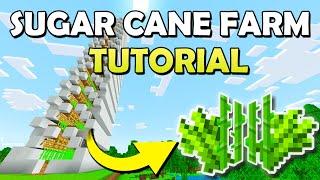 Best Sugar Cane Farm in Minecraft Bedrock 1.21