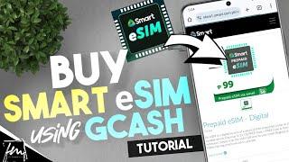 How to buy Smart Prepaid eSim and pay via Gcash