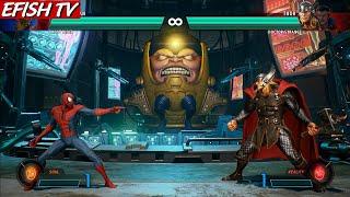 Spider-Man & Ghost Rider vs Thor & Doctor Strange (Hardest AI) - Marvel vs Capcom: Infinite