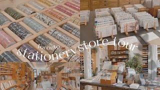 toronto local stationery store tour vlog ️ come shopping with me + stationery haul 