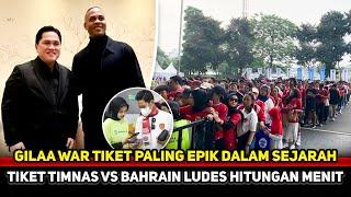 BIKIN BAHRAIN KETAR-KETIR! Hanya butuh 5 menit tiket Timnas VS Bahrain ludes~Suporter Garuda gila