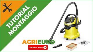 Bidone aspiratutto Karcher WD 5 V-25/5/22: montaggio