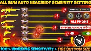 Free Fire Auto Headshot Trick 2024 Sensitivity | 2gb, 4gb, 6gb Ram Headshot Sensitivity Setting | FF