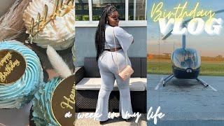 LIT BIRTHDAY VLOG! HELICOPTER  RIDE | DINNERS | BRUNCH | POOL VIBES | WEIGHT TRANSPARENCY + MORE