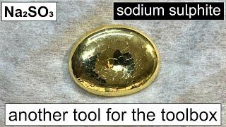 Gold refining to 24k with sodium sulfite