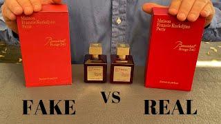 Fake vs Real Baccarat Rouge 540 Francis Kurkdjian  Perfume 70 ML Extrait de Parfum