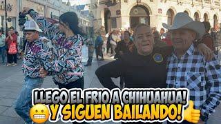 Llegó el frío a Chihuahua y siguen bailando con @musicalmilagroofficial 