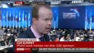 Joe Lynam scoop at the G20 summit in London $1.1 trillion aid package