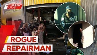 Mechanic's shock tantrum in front of A Current Affair crew