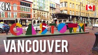   [4K]  Walking Tour Around Gastown, Vancouver BC Canada,  March 2025