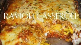 Ravioli Casserole|Budget and Freezer Friendly Meal