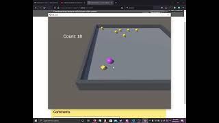 Unity game: Roll A Ball by Jonathan Steadman.