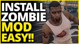 GTA 5 Zombie Mod 2023 [ How To Install  ZOMBIE MOD] GTA 5 SIMPLE Zombie EASY METHOD (STEP BY STEP)