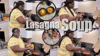 COOKING WITH TIONA JAI | VIRAL TIKTOK LASAGNA SOUP  | STEP BY STEP TUTORIAL | SUPER EASY