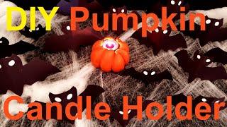 DIY Pumpkin Candle Holder | Halloween Craft | Namrata All In One