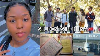 LIFE IN CHINA   AS AN INTERNATIONAL STUDENT:back to school errands + more // ZIMBABWEAN YOUTUBER