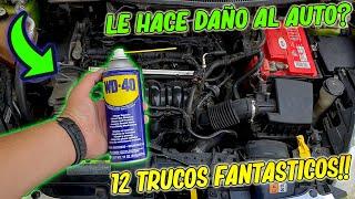 12 TRUCOS/ USOS DE EL WD40 EN EL AUTO MUY ÚTILES PARA NUESTRO AUTO/SIN DAÑAR EL AUTO-LIFE HACKS!!