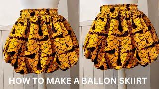 How to cut and sew a Ballon skirt for beginners. #wearlala #ankarastyle