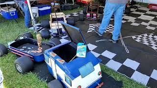 Badass Rat Rod Wagons & Little Red Wagons & Big Wagons Rockabilly Reunion 2021 Red Beard Wagons