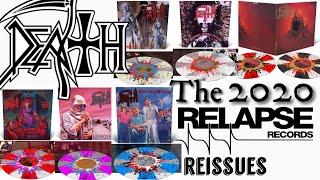 (a sort of) Unboxing Of The 2020 Relapse Records reissues of DEATH’s Discography (minus Symbolic)