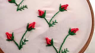 Split stitch tutorial, hand embroidery, hand craft, kadhai design