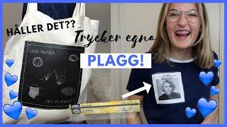 Trycker egna plagg med papper & plastfolie!!