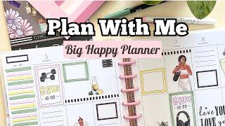 Plan With Me - Fitness! Big Happy Planner Week of March 3 , 2025 | Live Love Posh Stickers