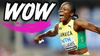 Incredible Win by Danielle Williams in the 100m Hurdles final in Budapest