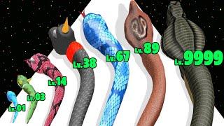 Snake Evolution Run 3D - Level Up Snake Max Level Gameplay (Part 2) New Update