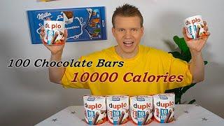 100 Duplo Chocolate Bars (10000 Calories)