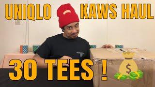 Kaws X Uniqlo Haul 30 Random Tees in this Bulk Buy!