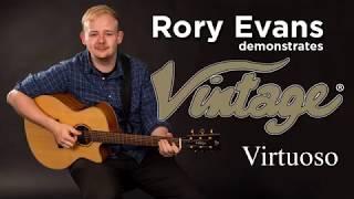 Rory Evans plays the forthcoming Vintage 'Virtuoso' Electro-Acoustic Guitar