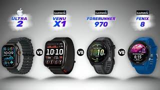 Apple Watch Ultra 2 vs Garmin Venu X1 vs 970 vs Fenix 8  Best Premium Smartwatch of 2025?