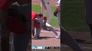 Rengifo shot in the arm #mlb #baseball #injury #angels #shorts