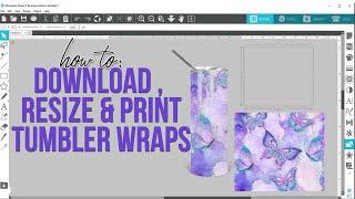 How to size and print sublimation tumbler wraps