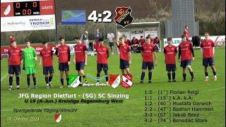 JFG Region Dietfurt – (SG) SC Sinzing 4:2 - U 19 (A-Jun.) Kreisliga Regensburg West