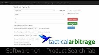 Tactical Arbitrage Online Arbitrage Software 101 - Product Source Tab