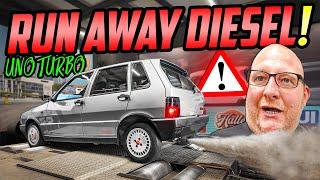 SCHOCKMOMENT auf dem PRÜFSTAND! - Fiat Uno TURBO Diesel - SCHNELL reagiert!