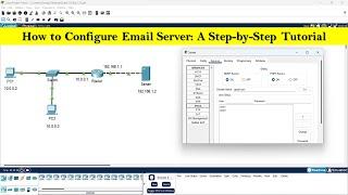 How to configure Email Server | Email Server configuration step by step in cisco packet tracer