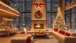 Relaxing Holiday Jazz Music ️ Peaceful Living Room Space with Smooth Jazz for Cozy Winter Nights